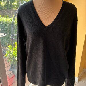 Cashmere V-Neck Black M